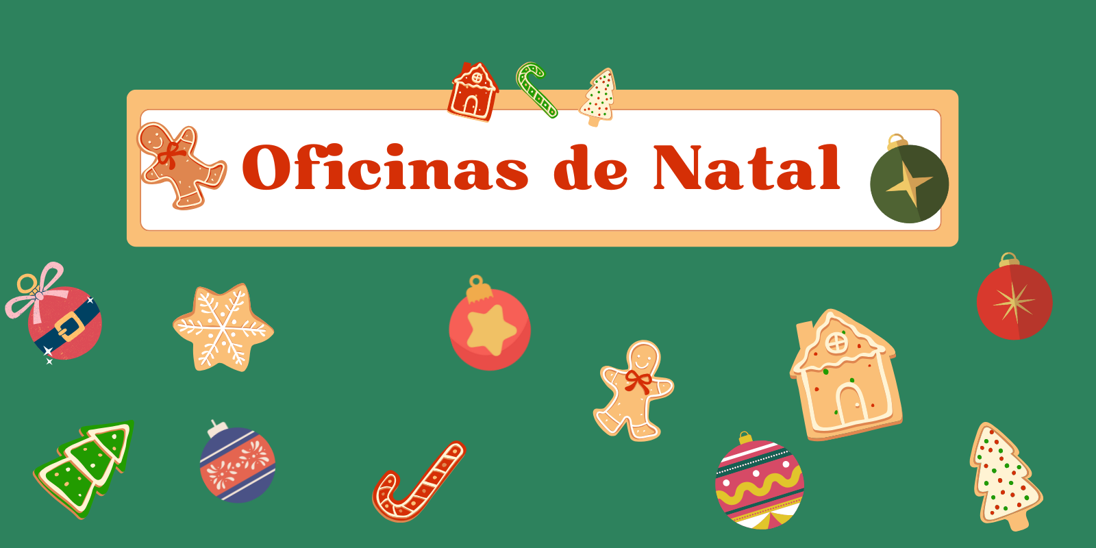 Oficinas de Natal para crianças e jovens!